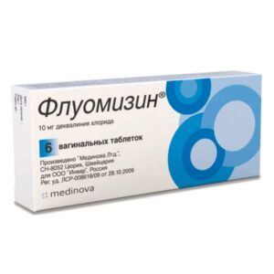 Fluomizin (dequalinium chloride) vaginal tablets 10 mg. №6