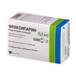 Fraxiparin solution for injections syringe 0.3 ml. №10