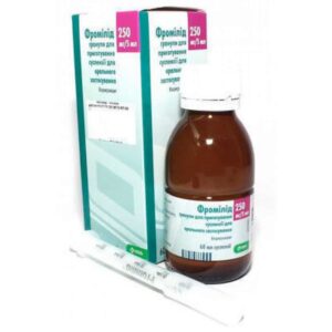 Fromilid granules for suspension 250 mg/5 ml. 60 ml. oral use