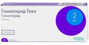 Glimepirid-TEVA tablets 2 mg. №30