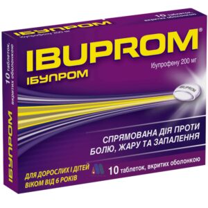 Ibuprom coated tablets 200 mg. №10