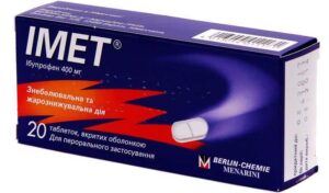 Imet coated tablets 400 mg. №20