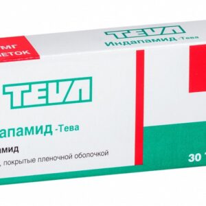 Indapamid-TEVA SR coated tablets with prolonged release 1.5 mg. №30