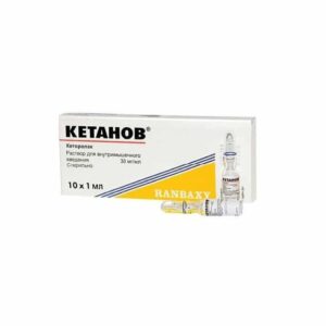 Ketanov (ketorolac tropetamine) solution for injections ampoules 30 mg. 1ml. №10