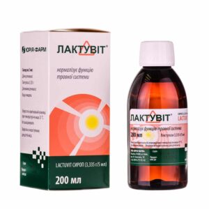 Laktuvit syrup 3.335 g/5 ml. 200 ml. vial