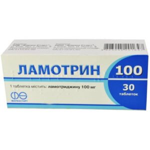 Lamotrin-100 tablets 100 mg. №30