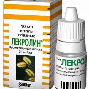 Lecrolin eye drops 40 mg/ml. 5 ml. vial №1