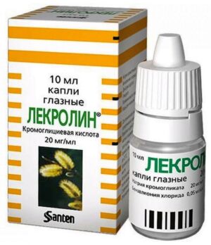 Lecrolin eye drops 40 mg/ml. 5 ml. vial №1