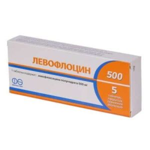 Levoflocin 500 coated tablets 500 mg. №5