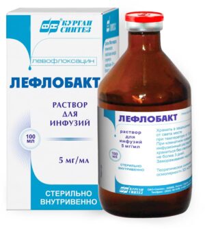 Levofloxacin (levofloxacinum) Euro solution for infusions 500 mg/100 ml. 100 ml.