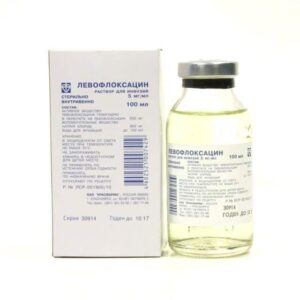 Levofloxacin solution for infusions 0.5% 100 ml. №1 vial