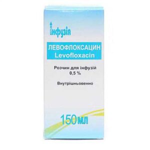 Levofloxacin solution for infusions 0.5% 150 ml. №1 vial