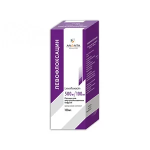 Levofloxacin (levofloxacinum) Euro solution for infusions 500 mg/100 ml. 100 ml.