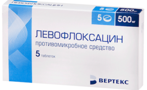 Levofloxacin coated tablets 500 mg. №7