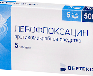 Levofloxacin coated tablets 500 mg. №7