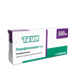 Levofloxacin-TEVA coated tablets 500 mg. №10