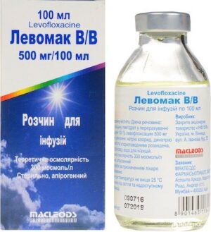 Levomak solution for infusions 500 mg/100 ml. 100 ml. №1