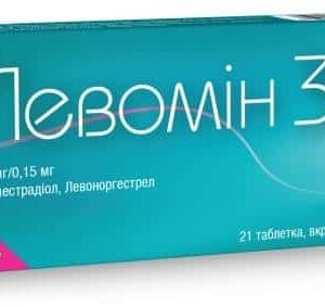 Levomin 30 coated tablets 0.03 mg/0.15 mg. №21