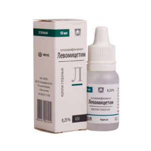 Levomycetin eye drops 0.25% 10 ml. vial