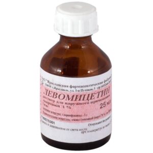 Levomycetin solution alcoholic 1% 25 ml.