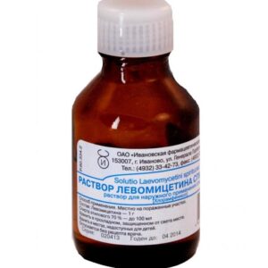 Levomycetin solution alcoholic 0.25% 25 ml.