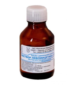 Levomycetin solution alcoholic 0.25% 25 ml.