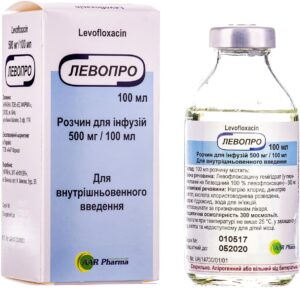 Levopro solution for infusions 500 mg/100 ml. 100 ml. vial №1