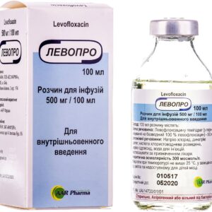 Levopro solution for infusions 500 mg/100 ml. 100 ml. vial №1