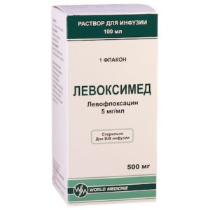 Levoximed solution for infusions 500 mg/100 ml. 100 ml. vial №1