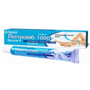 Liotromb 1000 gel 1000 IU/g 25 g. for external use