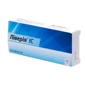 Liveria IC (metadoxine) tablets 0.5 g. №20
