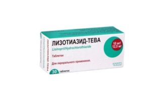 Lizotiazide-TEVA tablets 10 mg/12.5 mg. №30