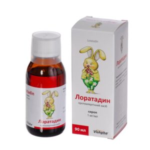 Loratadine syrup 1 mg/ml. 90 ml.