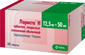 Lorista H coated tablets 50 mg/12.5 mg. №60