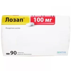 Lozap coated tablets 100 mg. №90