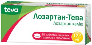 Lozartan-TEVA coated tablets 12.5 mg. №30