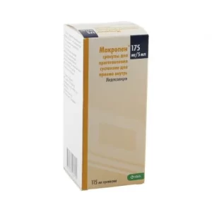 Macropen granules for suspension 175 mg/5 ml. 115 ml.