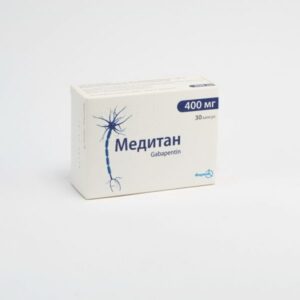 Meditan (gabapentin) capsules 400 mg. №30