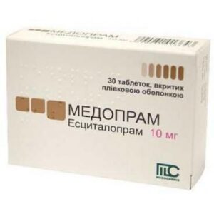 Medopram (escitalopram) coated tablets 10 mg. №30