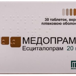 Medopram (escitalopram) coated tablets 20 mg. №30