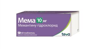 Mema (memantine harehare) coated tablets 10 mg. №60