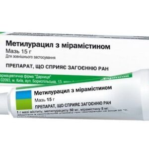 Methyluracil (methyluracilum) with miramistin ointment 15 g.