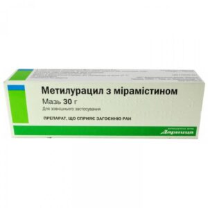 Methyluracil (methyluracilum) with miramistin ointment 30 g.