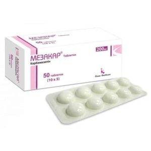 Mezacar (carbamazepin) tablets 200 mg. №50