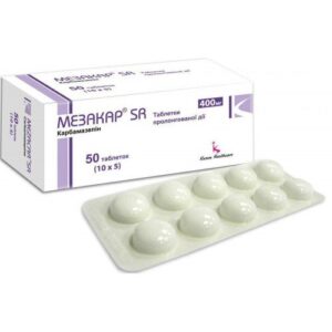 Mezacar SR (carbamazepin) tablets with prolonged release 400 mg. №50