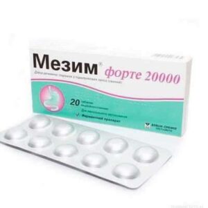 Mezim forte 20000 enteric tablets №20