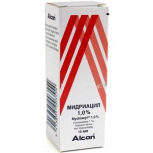 Midriacil (tropicamide) eye drops 1% 15 ml. vial №1