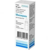 Minirin nasal spray 10 mcg/dose 5 ml. 50 doses vial