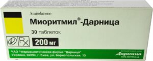 Mioritmil (amiodarone) tablets 0.2 g. №30