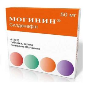 Mogynin (sildenafil) coated tablets 50 mg. №4